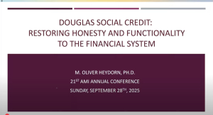 Dr. Oliver Heydorn&#039;s address to the 21st AMI Conference (Sept. 28th, 2025)
