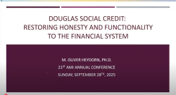 Dr. Oliver Heydorn&#039;s address to the 21st AMI Conference (Sept. 28th, 2025)